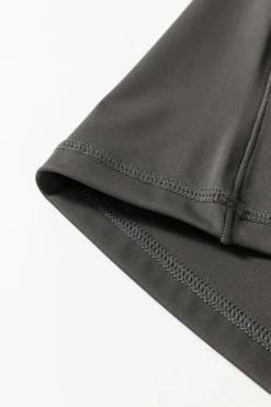 Discount Dear-Lover V Shape High Waist Flared Leggings Dark Grey