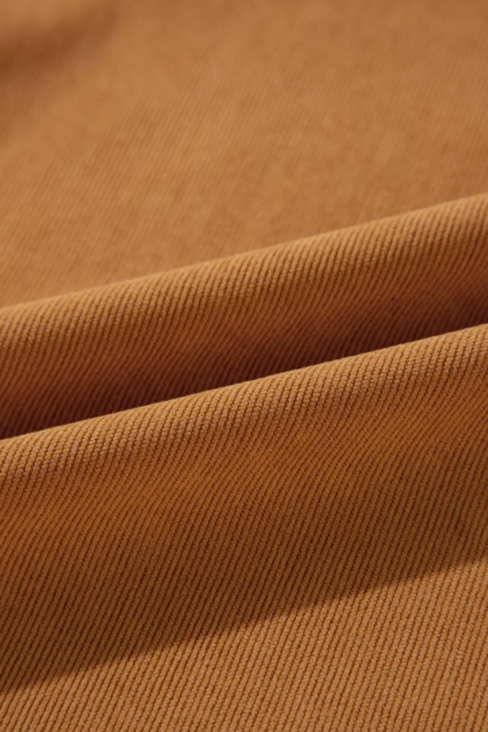 Fashion Dear-Lover Corduroy Pleated Puff Sleeve Shift Short Dress Desert Gold