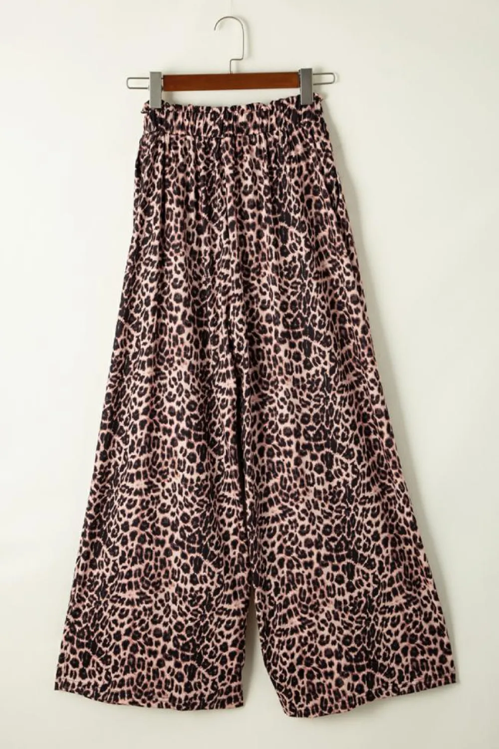 Outlet Dear-Lover Boho Leopard Wide Leg Pants Desert Palm