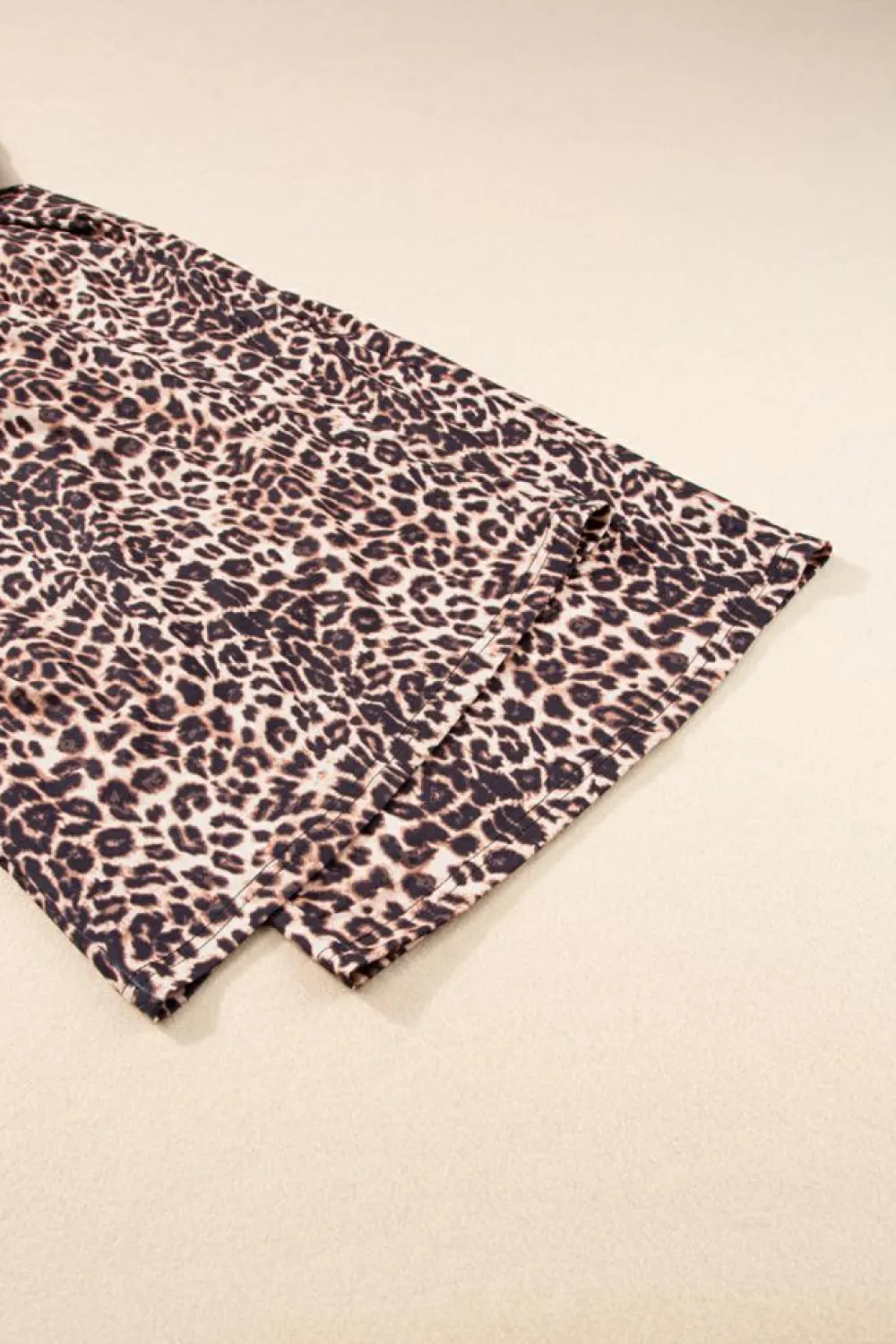 Outlet Dear-Lover Boho Leopard Wide Leg Pants Desert Palm