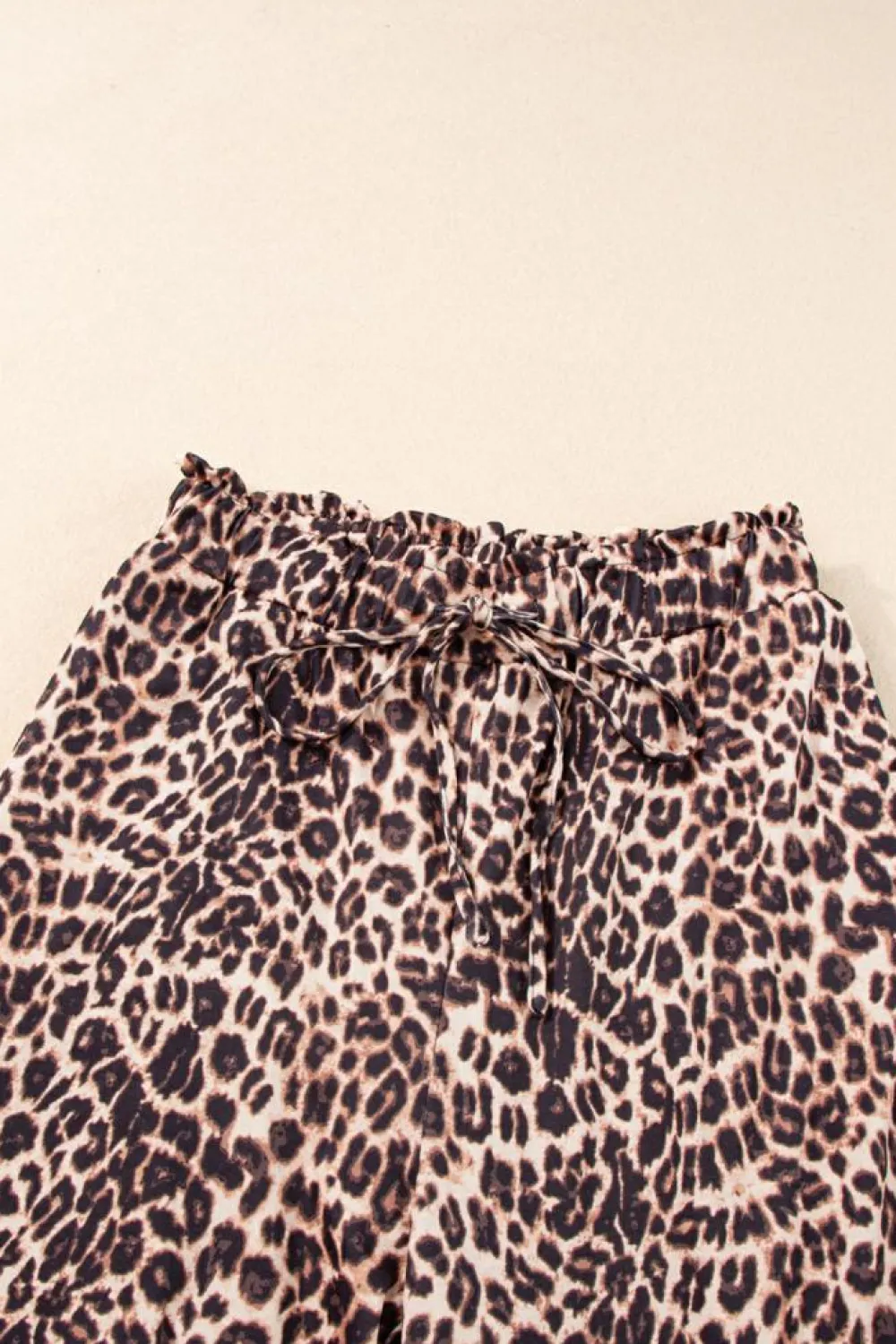Outlet Dear-Lover Boho Leopard Wide Leg Pants Desert Palm