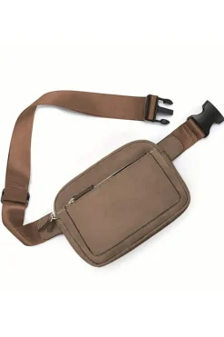 Outlet Dear-Lover Minimalist Multi-zipped Crossbody Bag Desert Palm