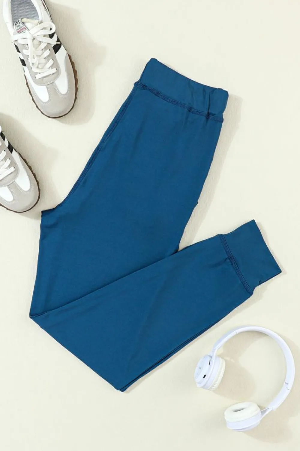Best Dear-Lover Drawstring Waist Pocketed Joggers Sail Blue