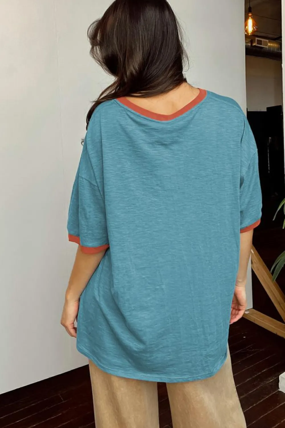 Sale Dear-Lover Kind People are My Kind People Graphic Oversized Tee Dusk Blue
