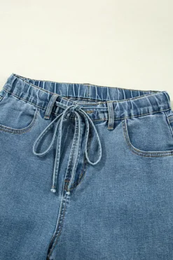 Clearance Dear-Lover Medium Wash Super Wide Leg Denim Pants Dusk Blue
