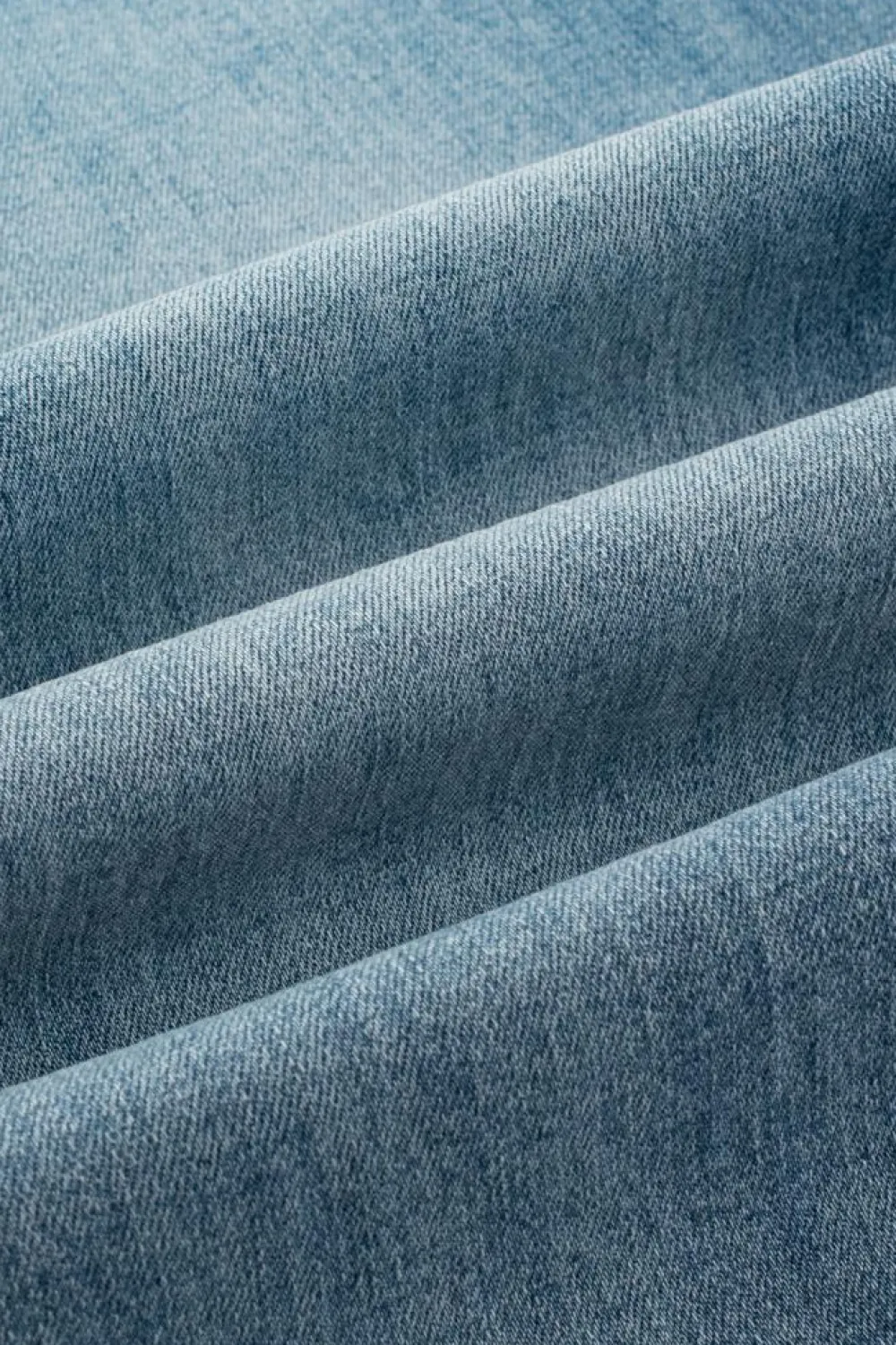 Sale Dear-Lover Multi Buttons Medium Wash Straight Loose Leg Jeans Dusk Blue