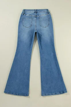 Outlet Dear-Lover Pearl Boot Cut Denim Jeans Dusk Blue