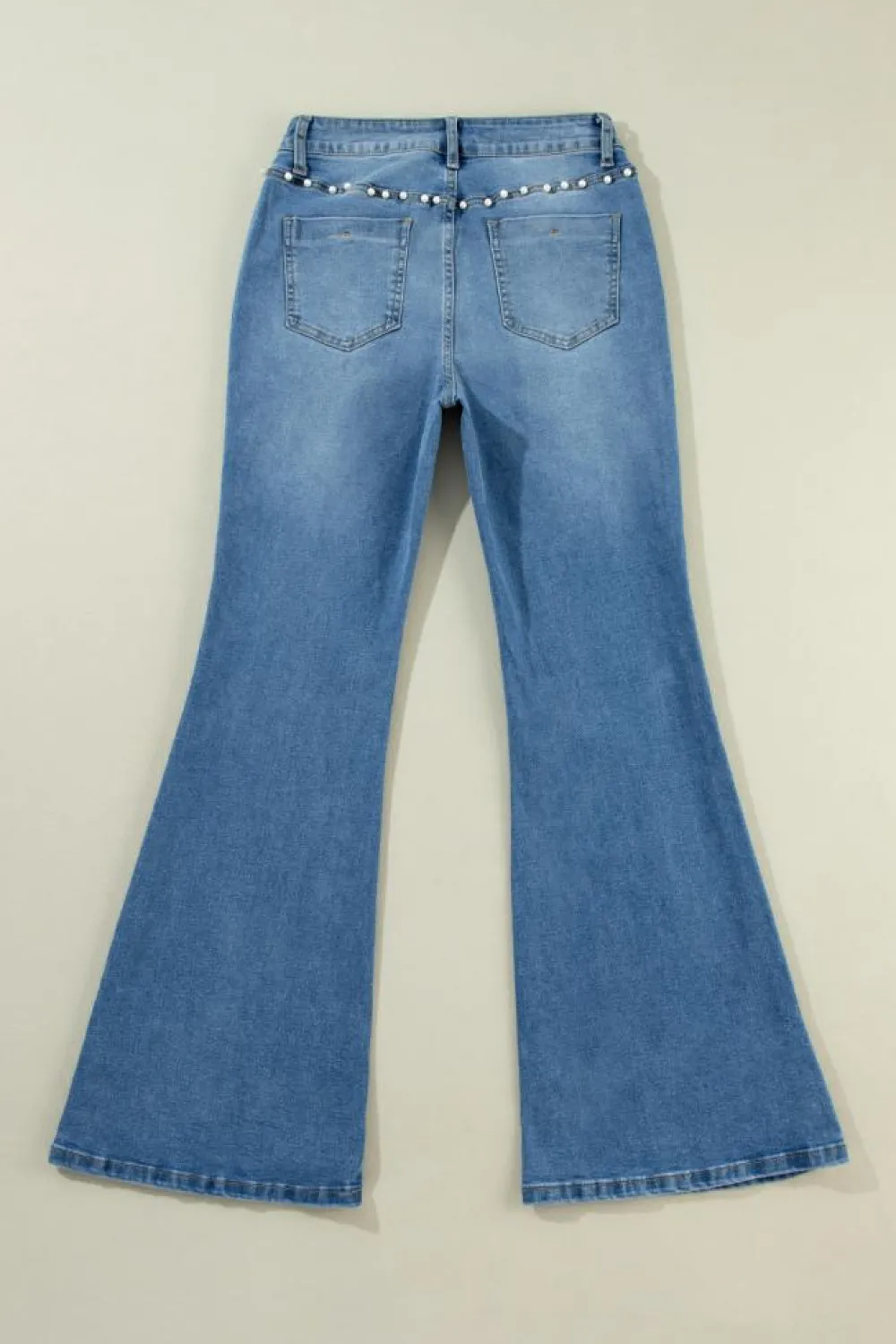 Outlet Dear-Lover Pearl Boot Cut Denim Jeans Dusk Blue