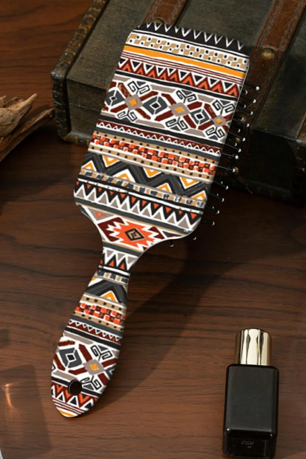 Hot Dear-Lover Western Geometric Pattern Anti-Static Air Cushion Comb Elmwood