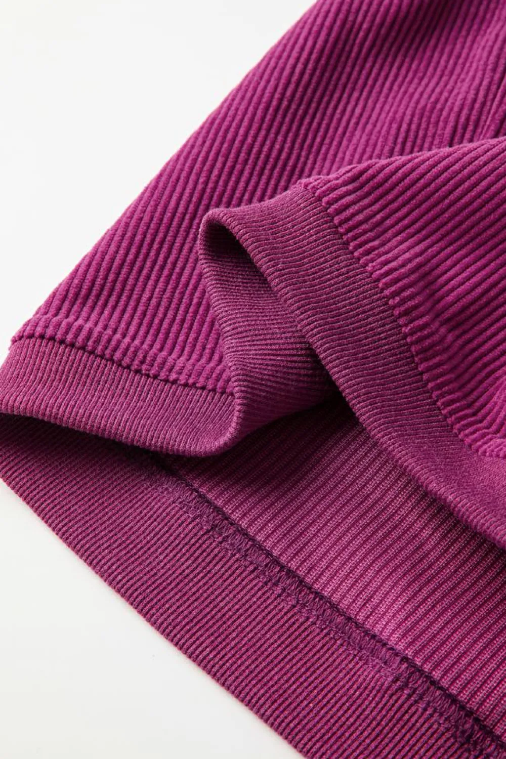 Hot Dear-Lover Ribbed Corduroy Oversized Sweatshirt Festival Fuchsia
