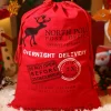Fashion Dear-Lover Christmas Drawstring Large Gift Bag 50*66cm Fiery Red