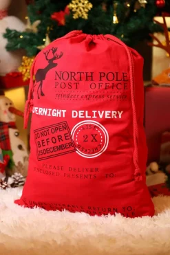 Fashion Dear-Lover Christmas Drawstring Large Gift Bag 50*66cm Fiery Red