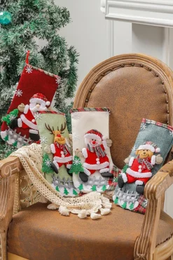 Online Dear-Lover Christmas Holiday Home Hanging Décor Stocking Fiery Red