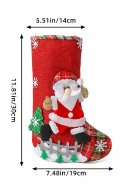 Online Dear-Lover Christmas Holiday Home Hanging Décor Stocking Fiery Red