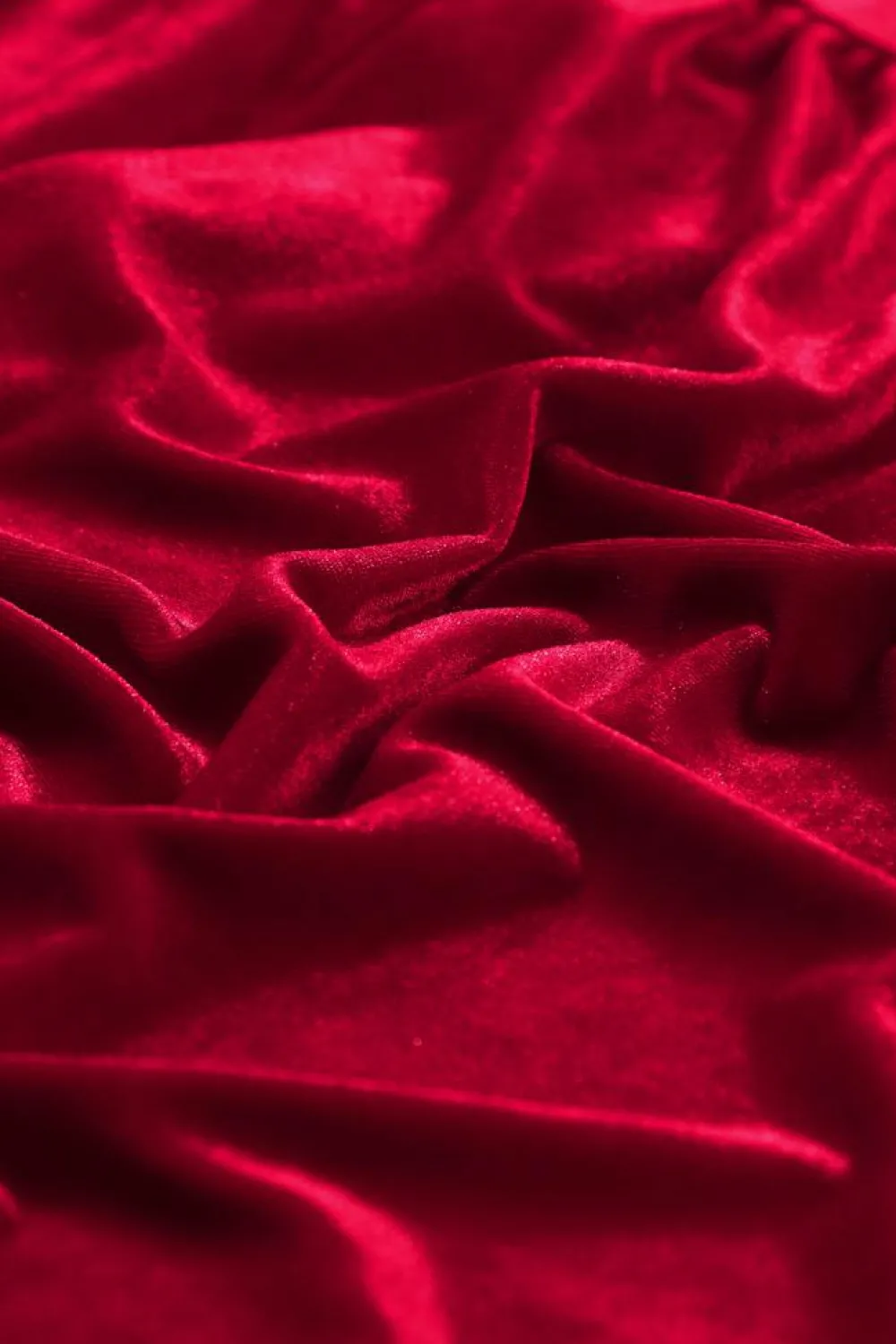 Fashion Dear-Lover Long Sleeve Ruffle Velvet Button Up Dress Fiery Red