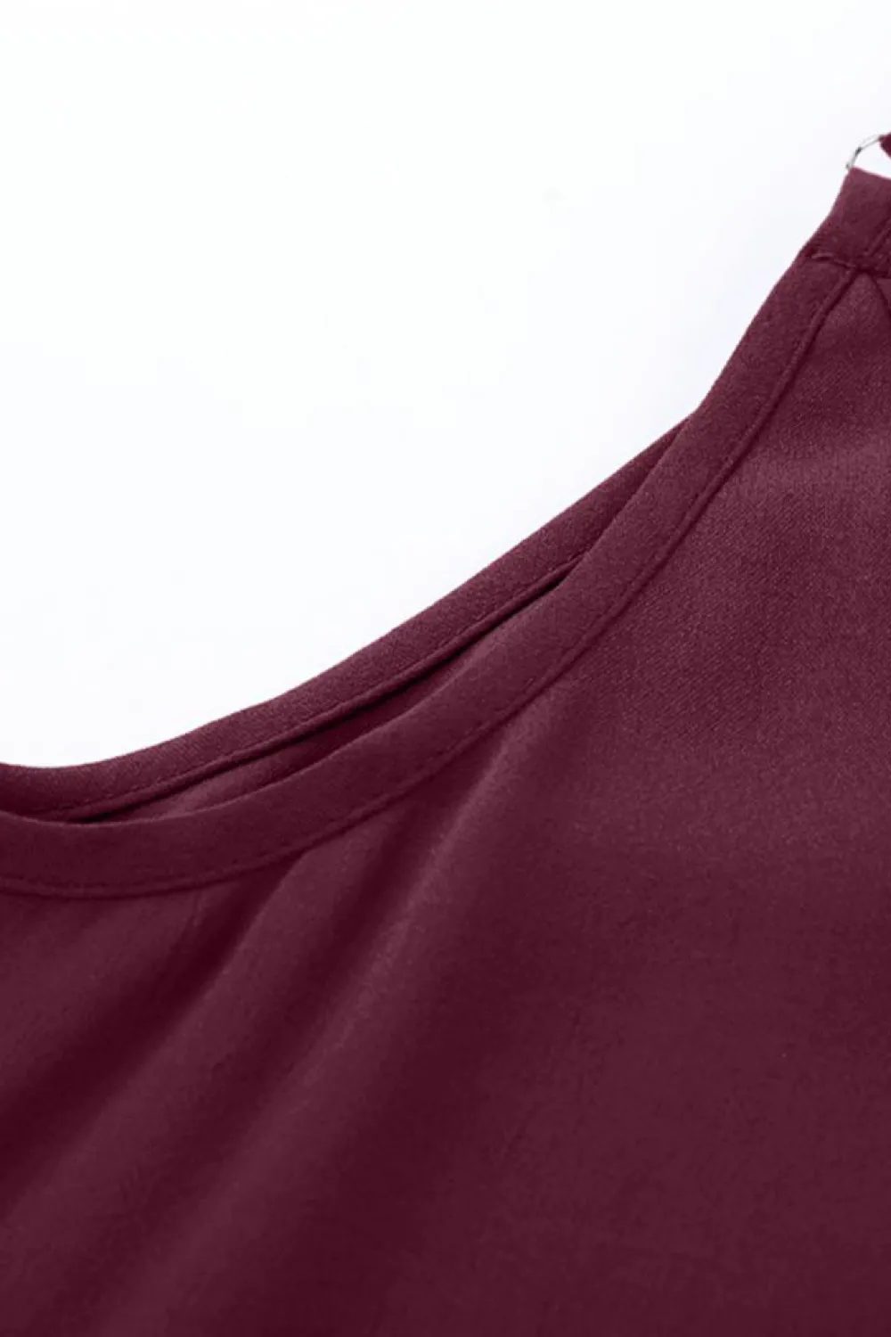 Online Dear-Lover Spaghetti Strap Buttoned Tank Top Fiery Red