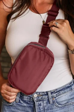 Outlet Dear-Lover Waterproof Zipped Crossbody Chest Bag 20*5*14cm Fiery Red