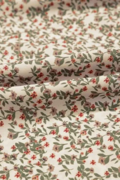 Online Dear-Lover Floral Print Puff Sleeve Smocked Top Green