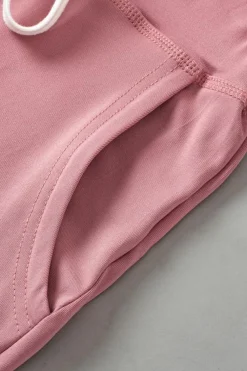 Outlet Dear-Lover Drawstring Waist Pocketed Joggers Fushia