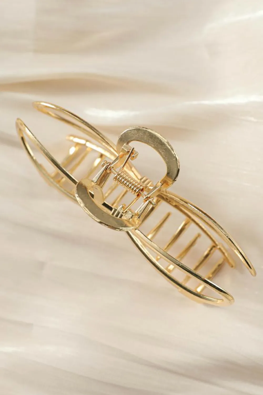 Discount Dear-Lover Bowknot Shape Claw Clip Gold