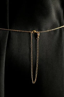 Outlet Dear-Lover Butterfly Decor Tassel Plate Alloy Layered Waist Chain Gold