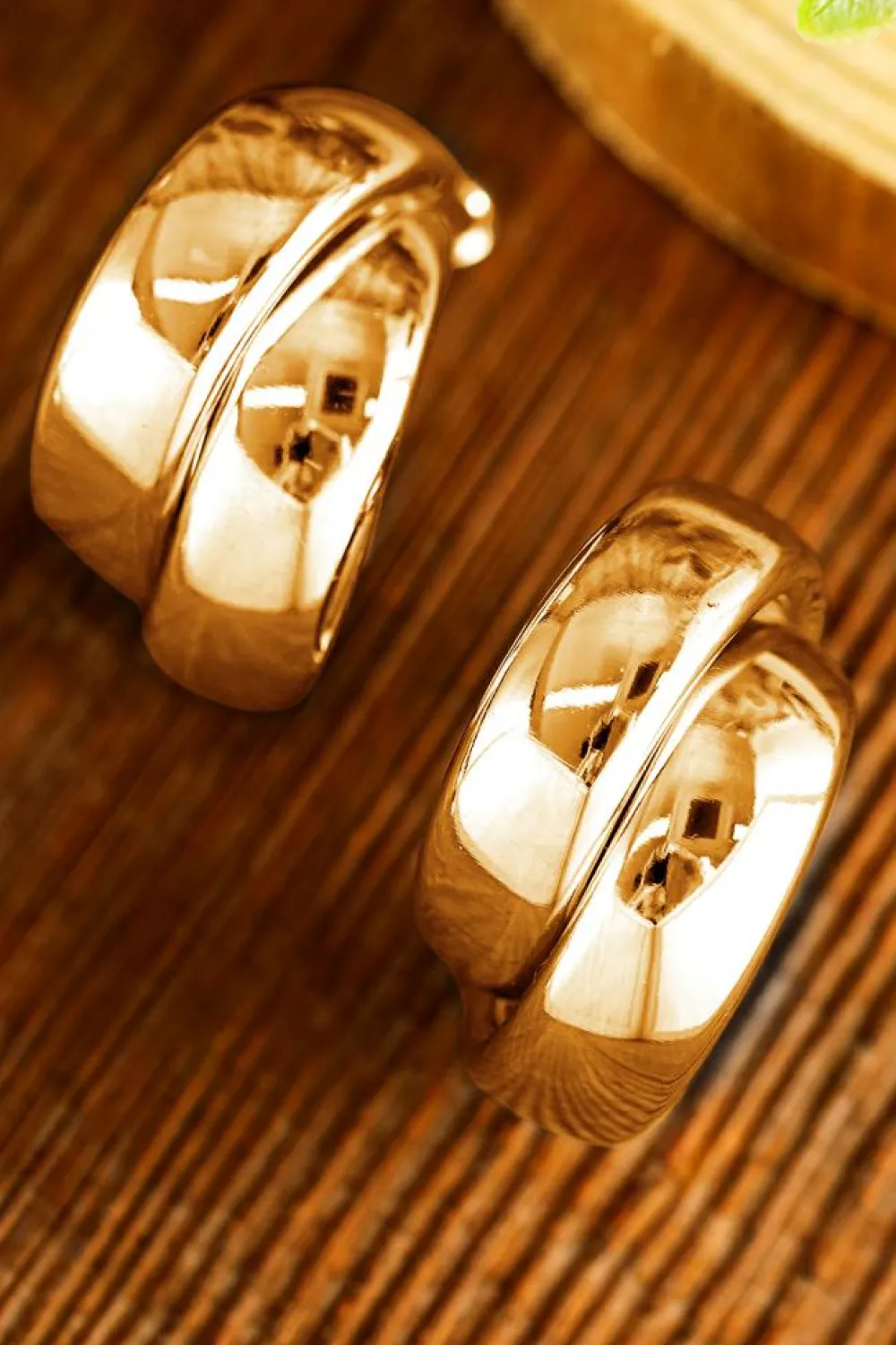 Fashion Dear-Lover Layered Hoop Studded Earrings Gold