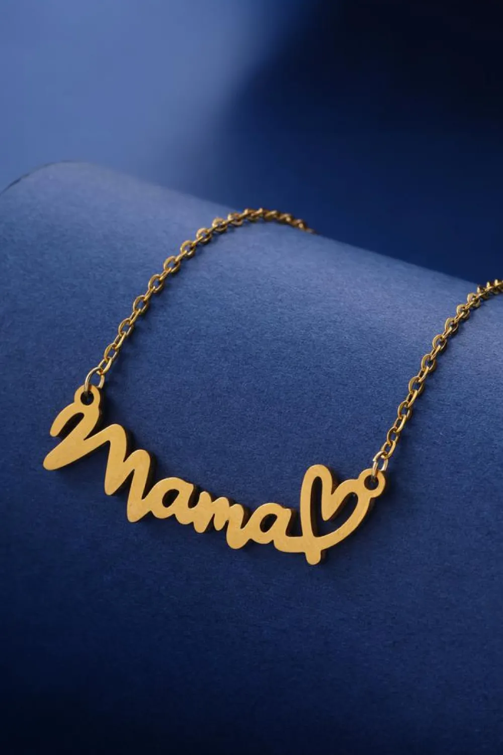 New Dear-Lover mama Heart Pendant Chain Necklace Gold