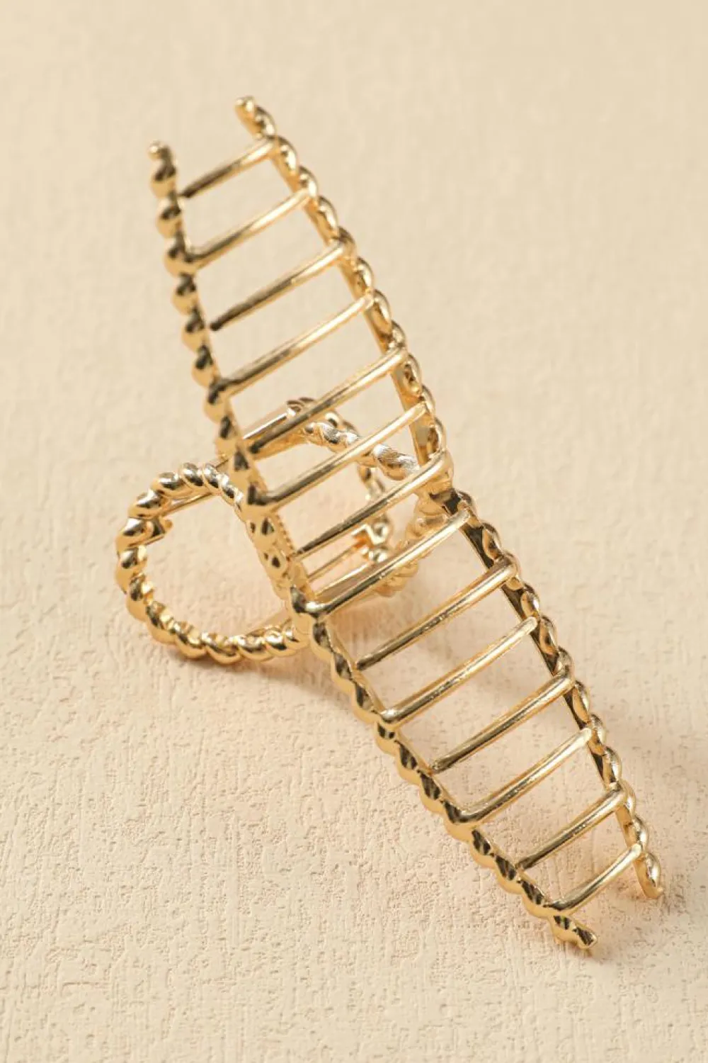 Outlet Dear-Lover Twist Large Alloy Hair Clip Gold