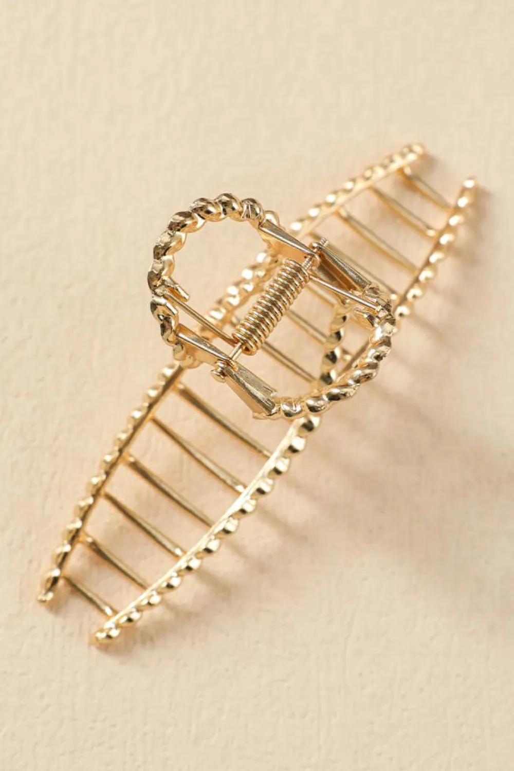 Outlet Dear-Lover Twist Large Alloy Hair Clip Gold
