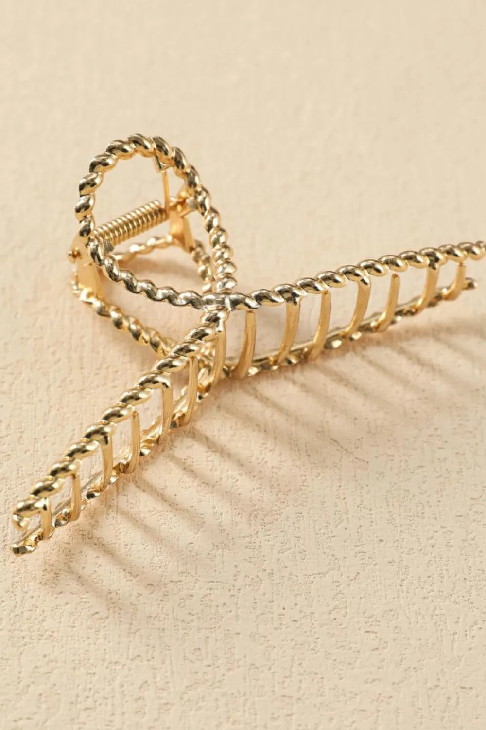 Outlet Dear-Lover Twist Large Alloy Hair Clip Gold