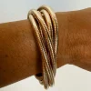 Online Dear-Lover Twist Stacked Exaggerated Alloy Bracelet Gold