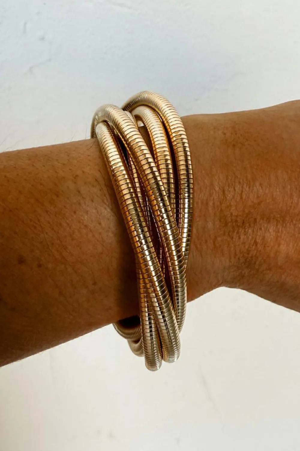 Online Dear-Lover Twist Stacked Exaggerated Alloy Bracelet Gold