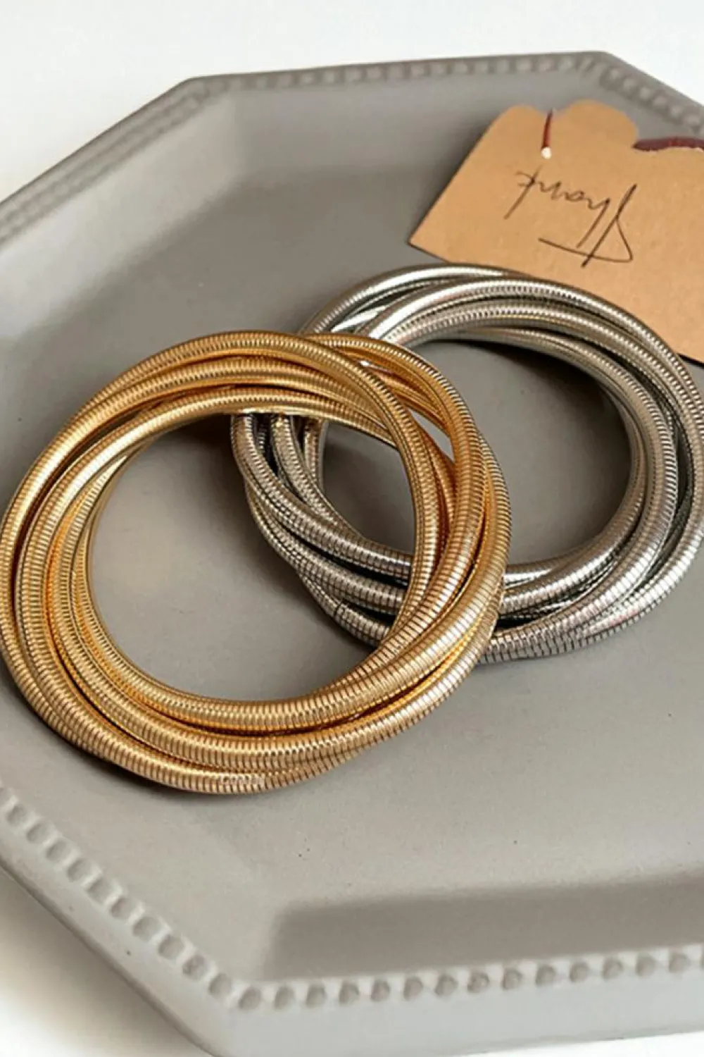Online Dear-Lover Twist Stacked Exaggerated Alloy Bracelet Gold