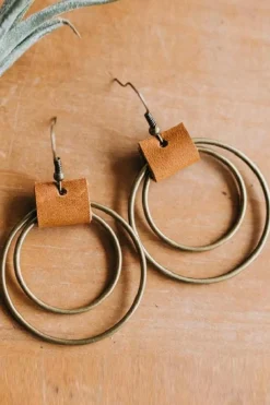 Sale Dear-Lover Vintage Hoop Hook Earrings Gold