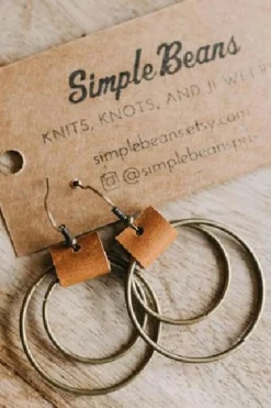 Sale Dear-Lover Vintage Hoop Hook Earrings Gold