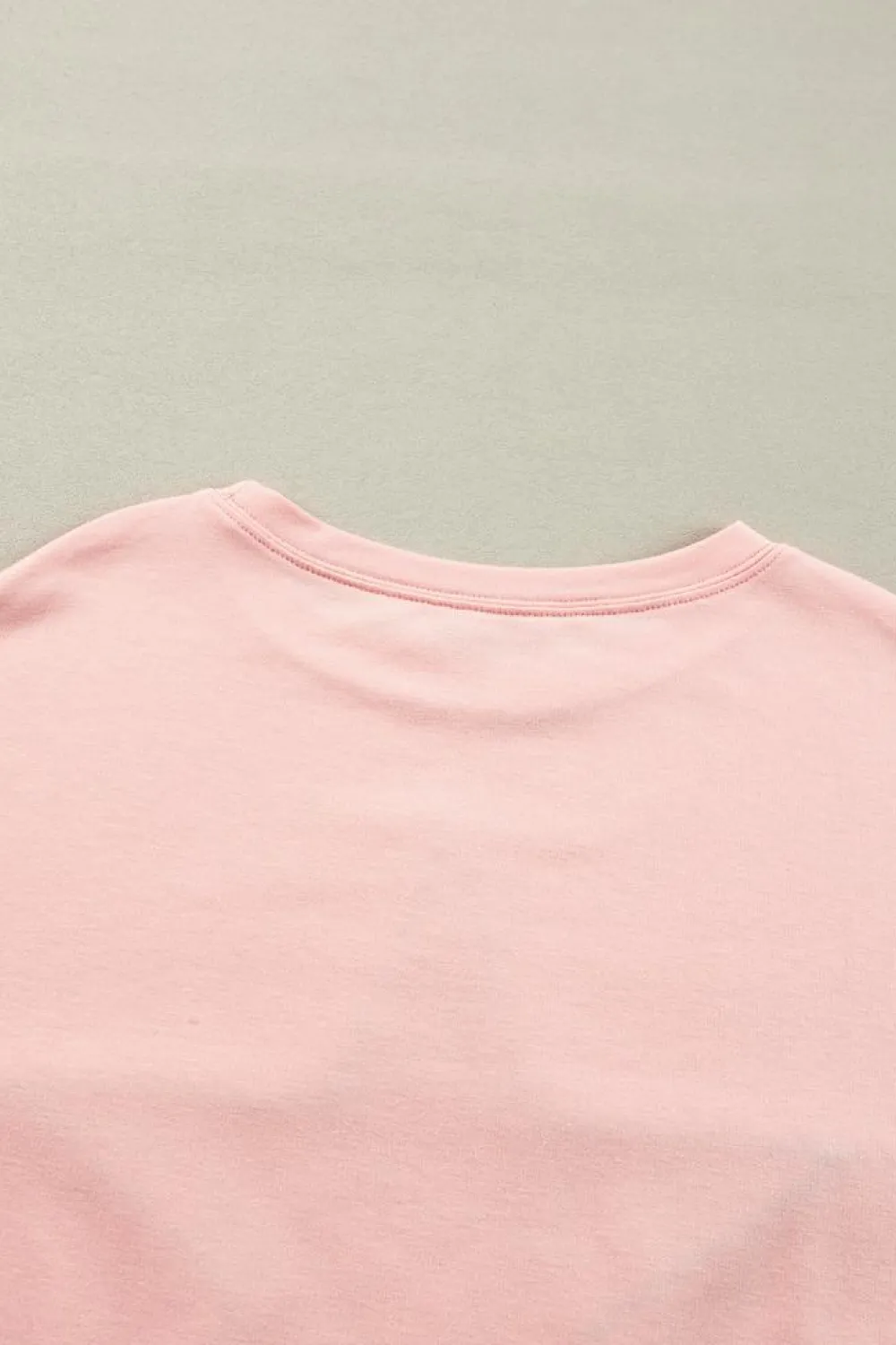 Best Dear-Lover Studded Star Graphic Oversized Long Sleeve Top Gossamer Pink