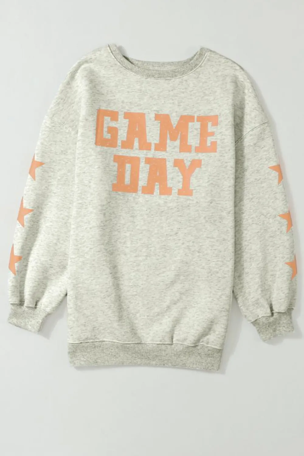 Sale Dear-Lover Game Day Graphic Rugby Football Season Sweatshirt Grapefruit Orange