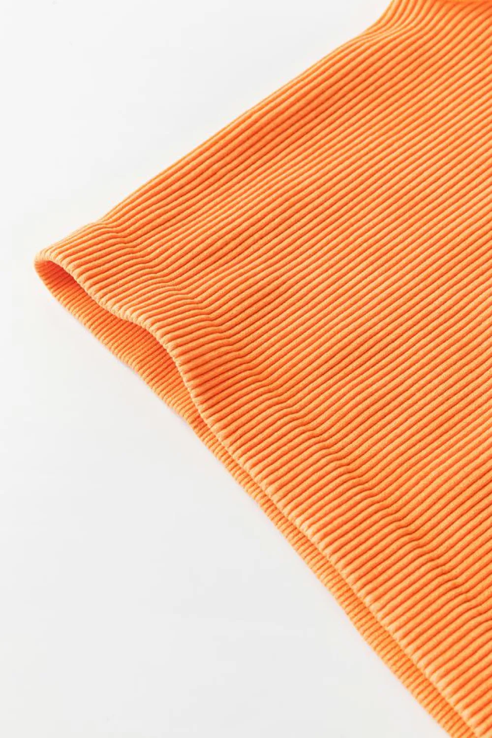 Clearance Dear-Lover Ribbed Seamless Cropped Tank Top Grapefruit Orange