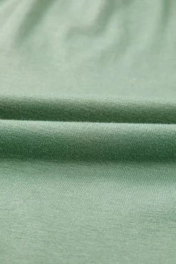 Best Dear-Lover Textured V Neck Flutter Sleeve Ruffled Maxi Dress Grass Green