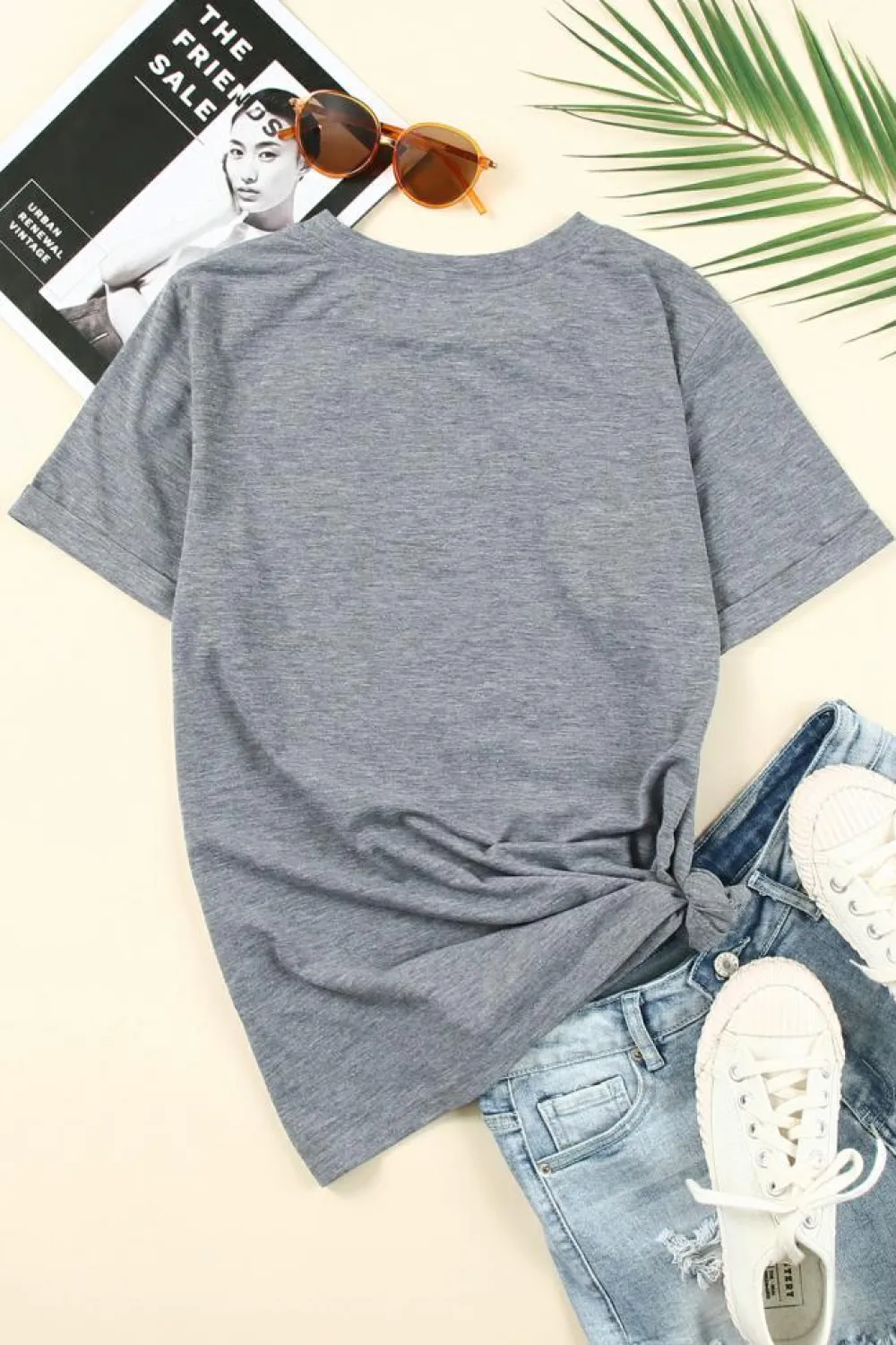Outlet Dear-Lover CASH Letter Print T Shirt Gray
