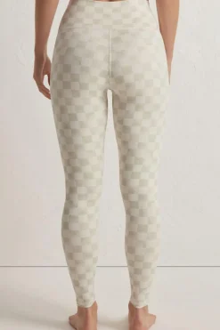 Outlet Dear-Lover Checkered Pattern High Waist Skinny Leggings Gray