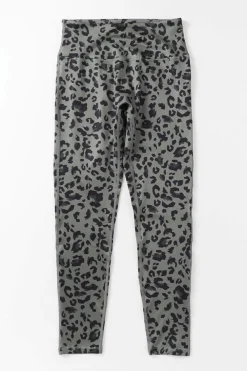 Clearance Dear-Lover Classic Leopard Print Active Leggings Gray
