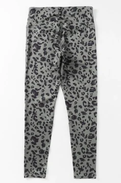 Clearance Dear-Lover Classic Leopard Print Active Leggings Gray
