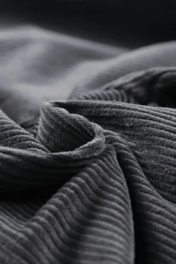 New Dear-Lover Corduroy High Waist Straight Leg Pants Gray