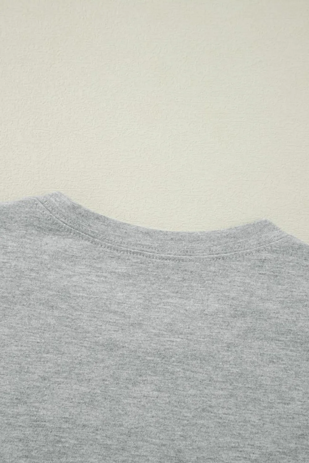 New Dear-Lover Crew Neck Pleated Tank Top Gray