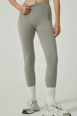 Clearance Dear-Lover Crunched Cargo High Waist Active Leggings Gray