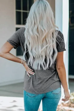 Sale Dear-Lover EVERYONE Was Thinking It Graphic Tee Gray