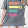 Best Dear-Lover mama mommy mom bruh Crew Neck Graphic Tee Gray