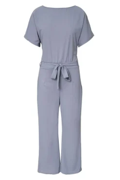 Outlet Dear-Lover Oh So Glam Belted Wide Leg Jumpsuit Gray