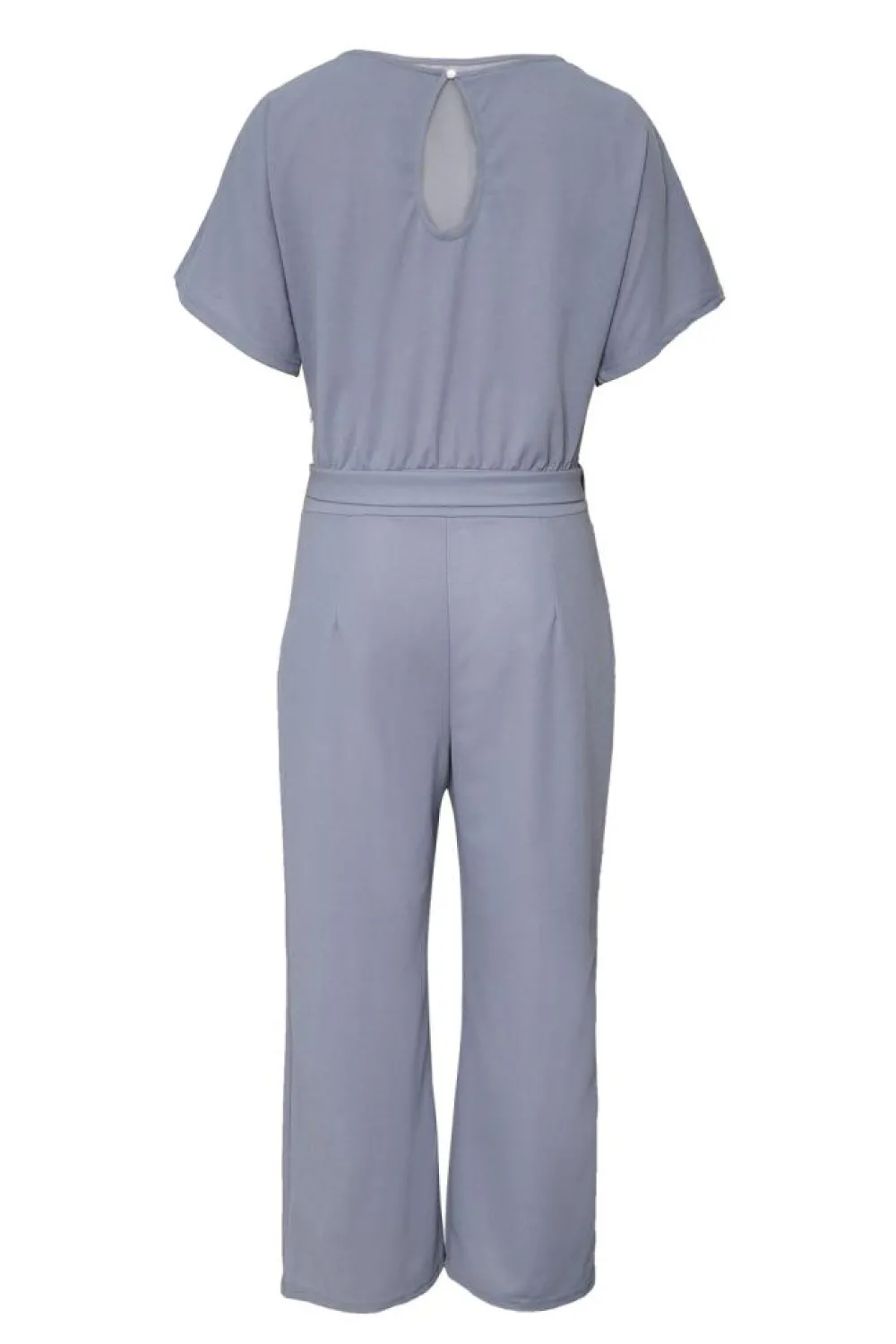 Outlet Dear-Lover Oh So Glam Belted Wide Leg Jumpsuit Gray